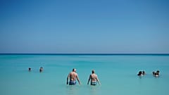 Turistas en Varadero, Cuba 