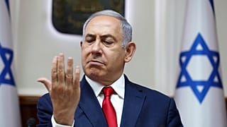 رئيس الوزراء الإسرائيلي بنيامين نتنياهو خلال اجتماع في القدس 