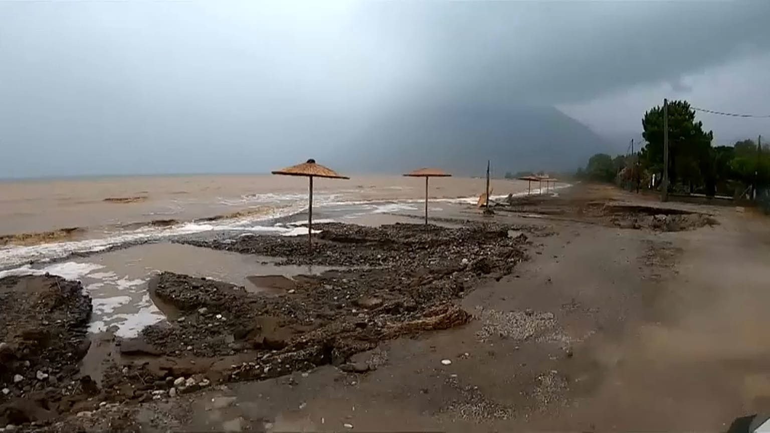 Peloponnes: Schwere Unwetter 
