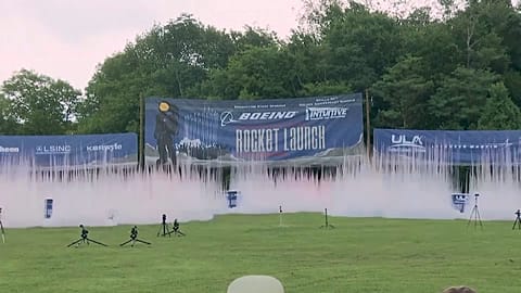 Model rockets launched to mark Apollo 11 anniversary