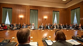 Ο πρωθυπουργός Κυριάκος Μητσοτάκης στο πρώτο υπουργικό συμβούλιο