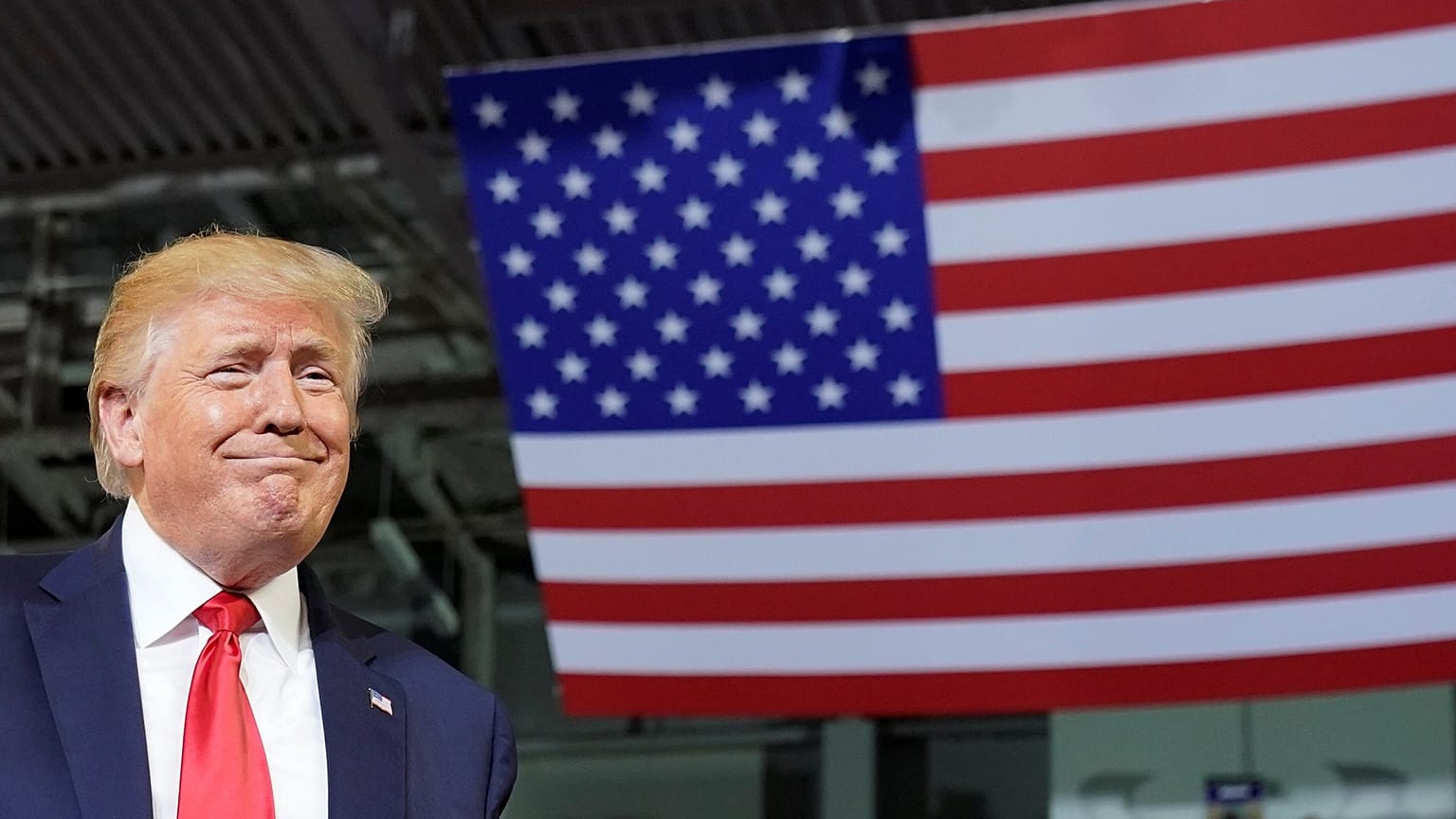 Donald Trump at a campaign rally in Norh Carolina.