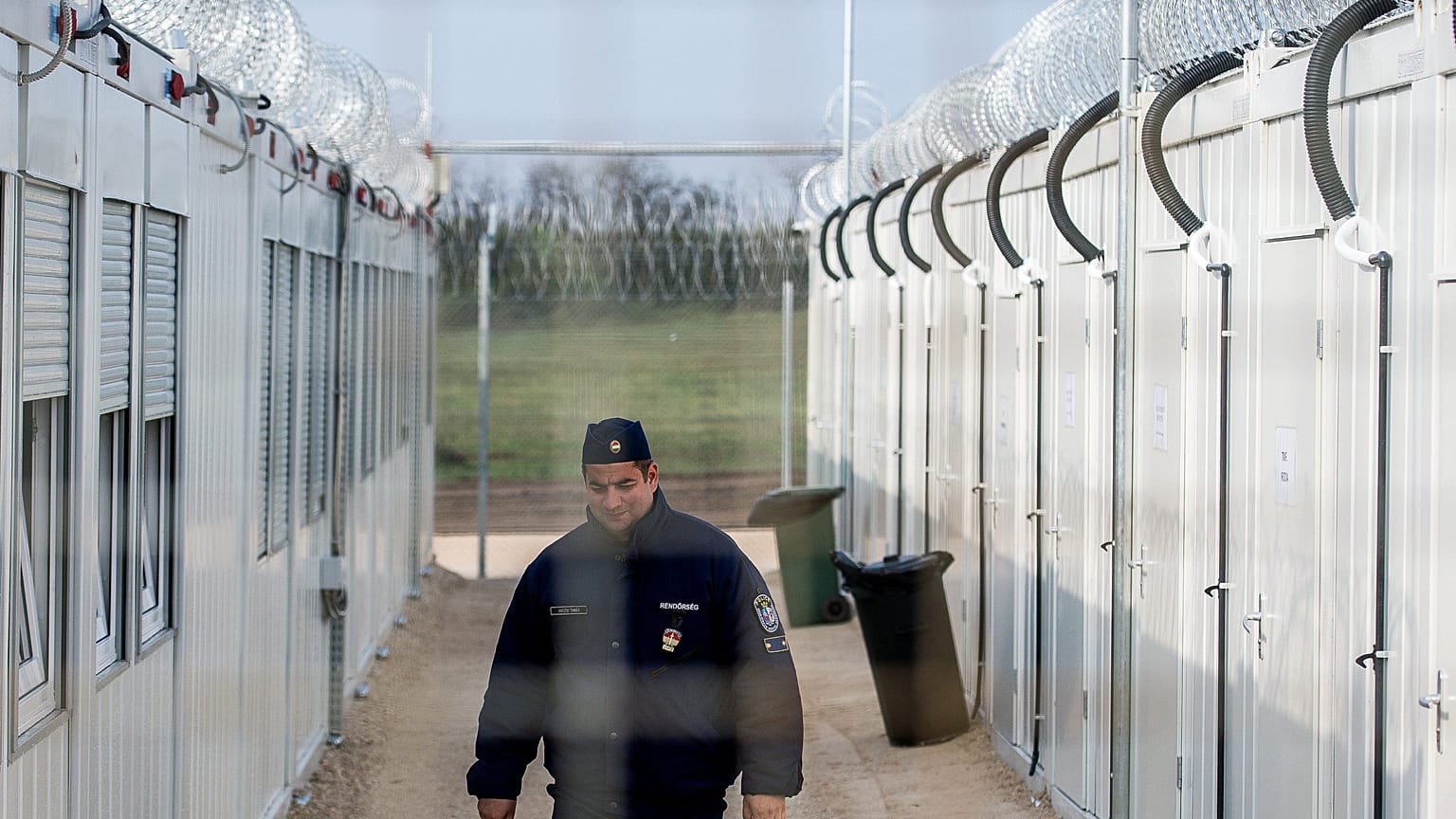 The transit zone in Tompa, Hungary.