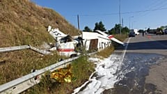 Αναγκαστική προσγείωση μονοκινητήριου αεροσκάφους σε παράδρομο της Εγνατίας Οδού
