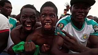 Tifosi del Senegal "leggermente" scatenati. 