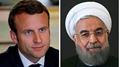 حسن روحانی و امانوئل ماکرون