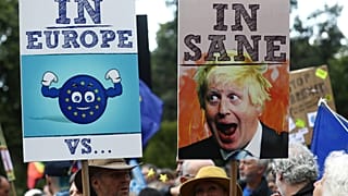 Protesters have marched through the capital in protest at Boris Johnson becoming prime minister
