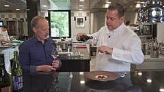 Langoustine carpaccio marries perfectly with Japanese sake