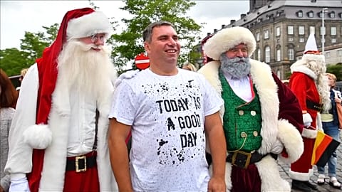 Santa Claus comes to Copenhagen in July