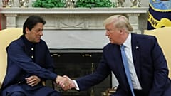 عمران خان و دونالد ترامپ در کاخ سفید
