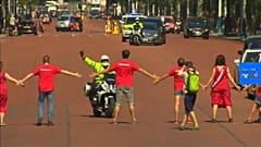Watch: Climate change protesters bid to stop incoming PM Boris Johnson