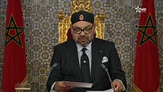 العاهل المغربي محمد السادس في خطاب العرش أمس 