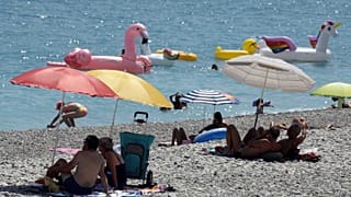 Plage de Nice, en France, le 10 juillet 2019