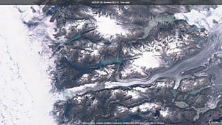 Glaciar al sur de Nuuk el 30 de julio de 2019