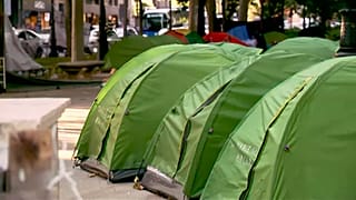 Kαταυλισμός αστέγων στο κέντρο της Μαδρίτης