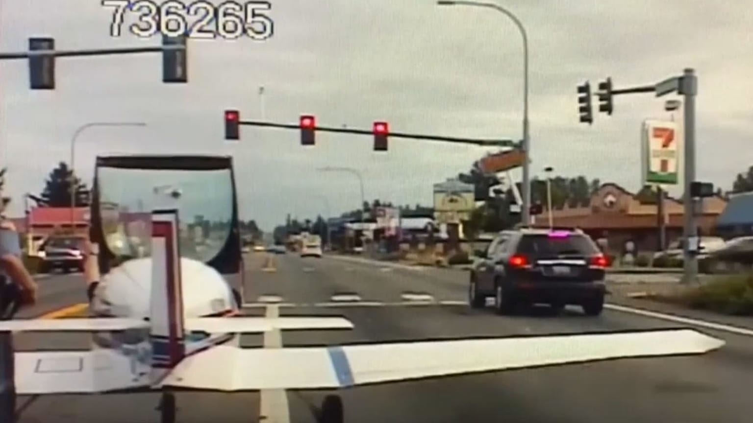 Watch: Small plane makes emergency landing onto US road