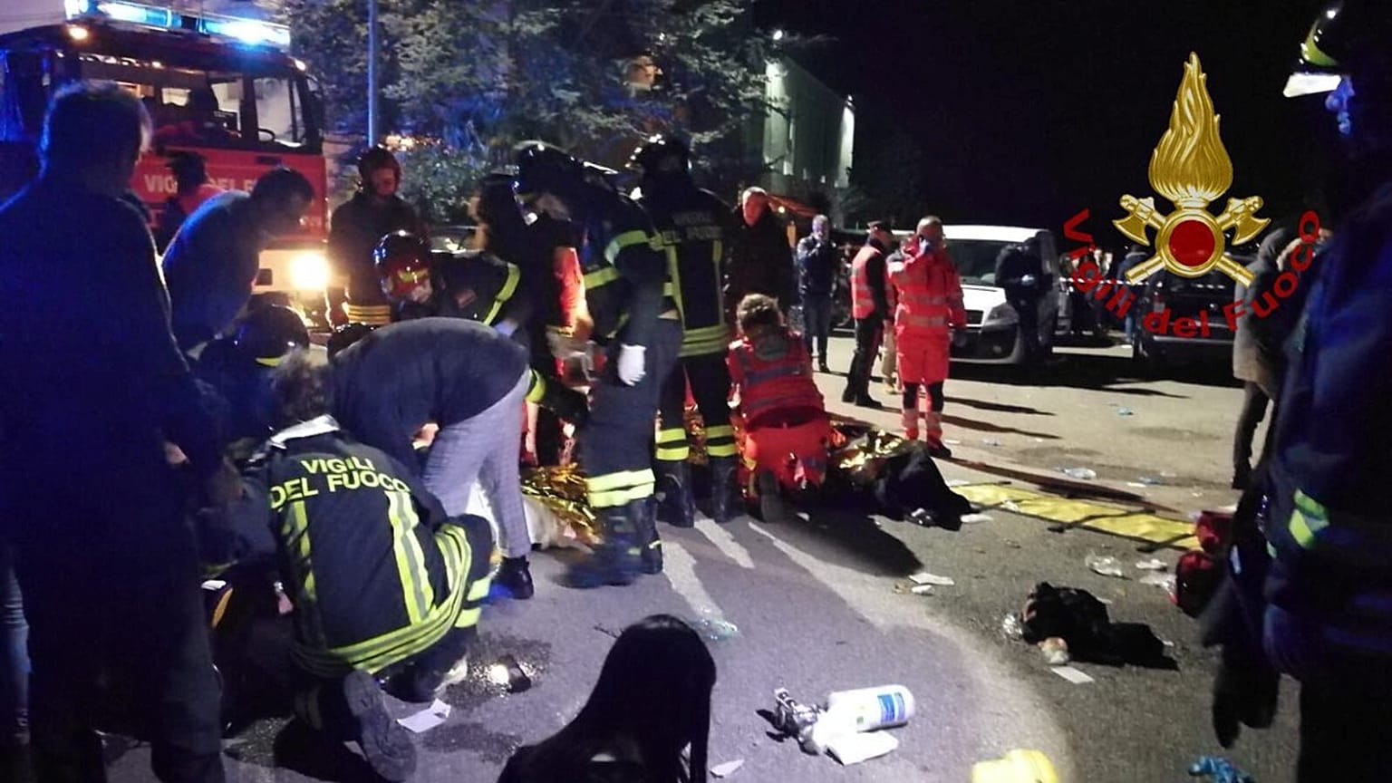 El club nocturno de Corinaldo, cerca de Ancona, Italia. Foto obtenida por Reuters el 8 de diciembre de 2018.