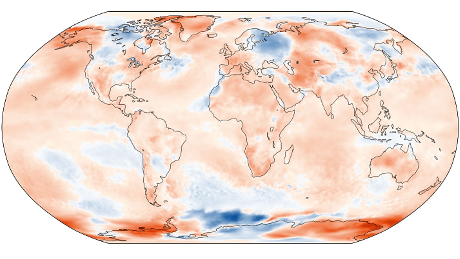 Anomalía de temperaturas en julio de 2019