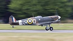 Watch again: British pilots take off in restored Spitfire for a tour around the globe