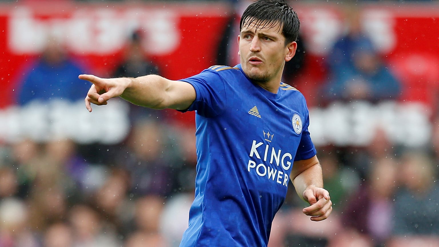 Una delle ultime esibizioni di Harry Maguire con il Leicester: amichevole (vinta 2-1) con lo Stoke City, il 27 luglio 2019. 