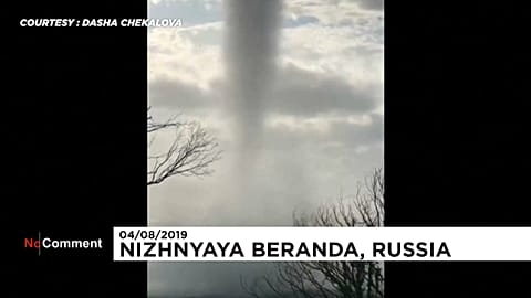 Karadeniz'de korkutan deniz hortumu 