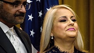 Wanda Vázquez durante su nombramiento