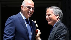 Ο υπουργός Εξωτερικών Νίκος Δένδιας υποδέχεται τον Ιταλό ομόλογο του Enzo Moavero Milanesi