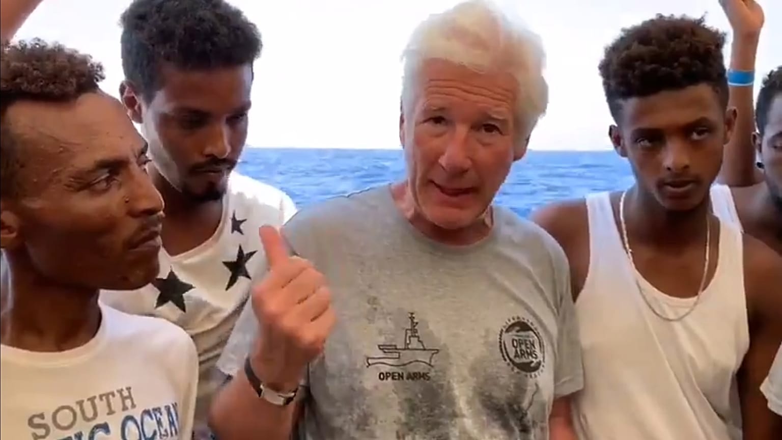 Richard Gere en el Open Arms