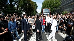 50th anniversary of the iconic Beatles photograph on Abbey Road in London