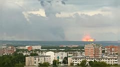 Explosions at an ammunition plant in the Achinsk Area of Russia on August 5