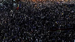 Thousands rally in Bucharest on anniversary of violent protest