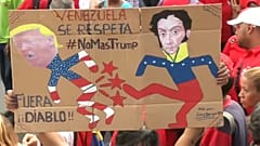 Διαδήλωση κατά του Ντόναλντ Τραμπ στο Καράκας