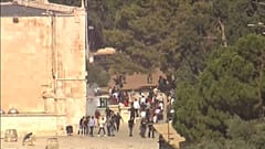 Palestino abatido junto a la valla de la Franja
