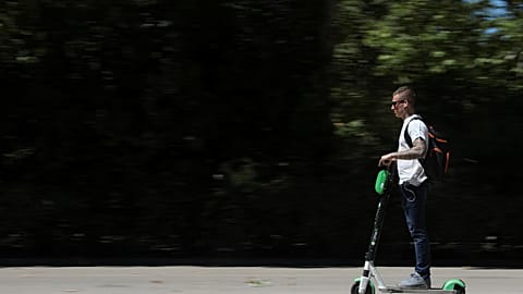 An archive photo of an e-scooter in Spain