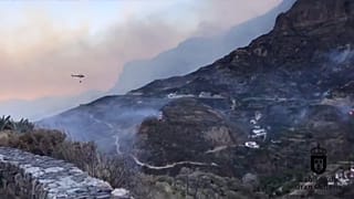 L'incendie sur l'île de Grande Canarie continue