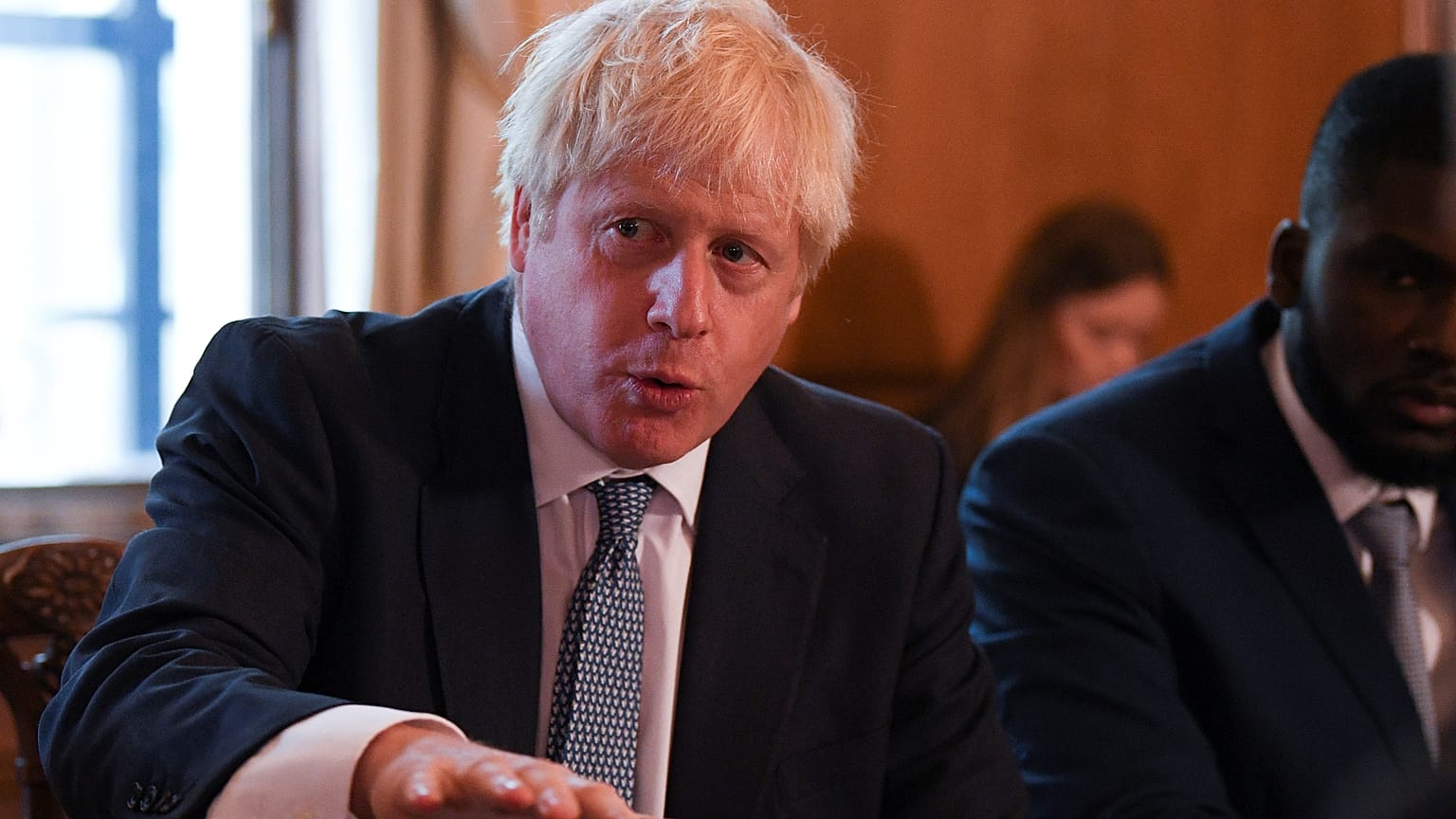 Britain's Prime Minister Boris Johnson in Downing Street, London, on  August 12, 2019.