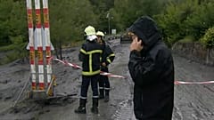 Gewitter löst im Wallis Schlammlawine aus