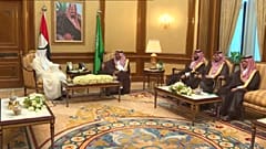 شاهد: محمد بن زايد في ضيافة العاهل السعودي وولي عهده 