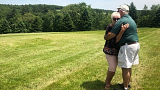 Woodstock couple Bobbi and Nick recreate the famous photo