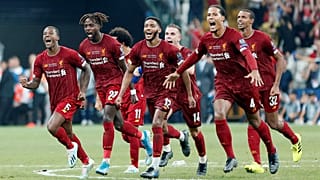 La gioia dei giocatori del Liverpool.