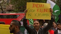Thousands protest for Kashmir outside London's Indian High Commission