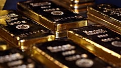 سبائك من الذهب في ألمانيا يوم 14 أغسطس آب 2019