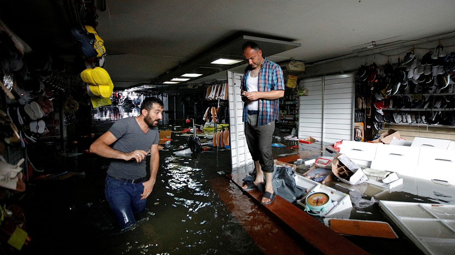 Watch: Heavy rain floods Istanbul's Grand Bazaar