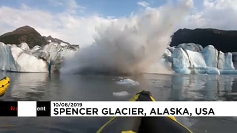 Alaska: Gletscher verursacht Riesenwelle