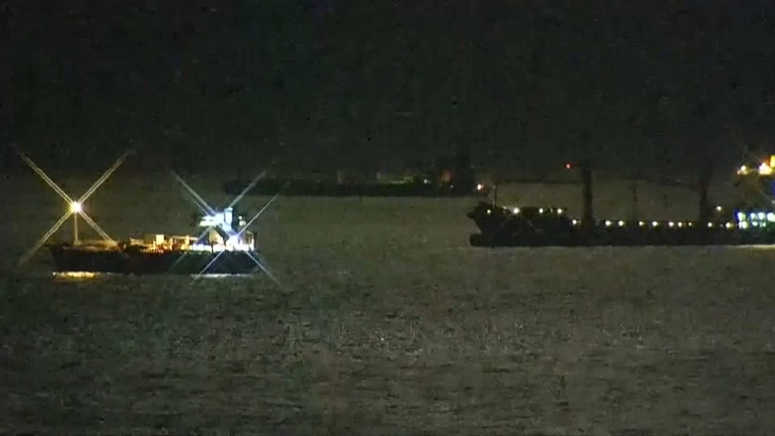 The Iranian tanker leaves the port in Gibraltar Sunday night