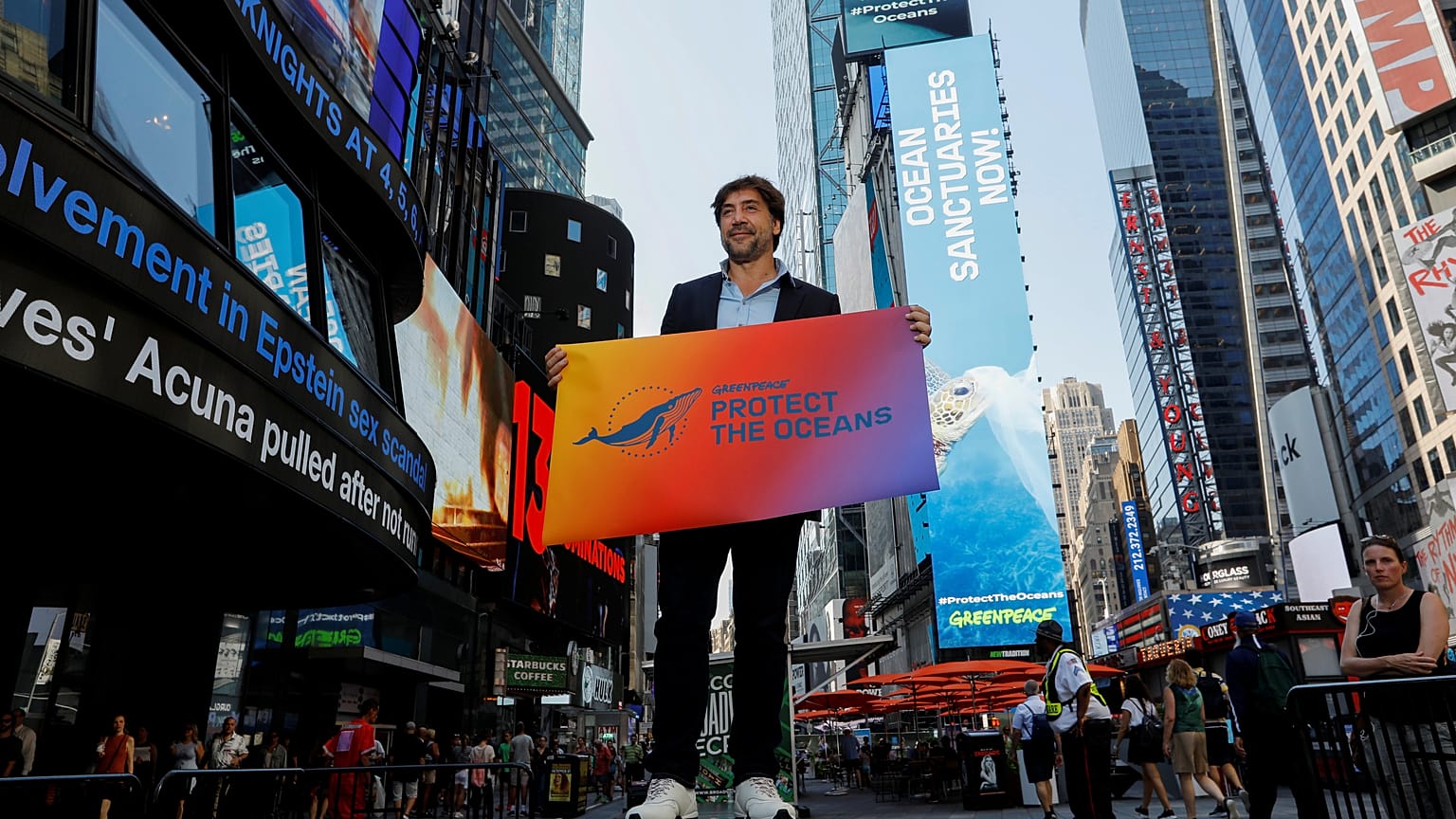 "Os oceanos precisam de nós" diz Javier Bardem