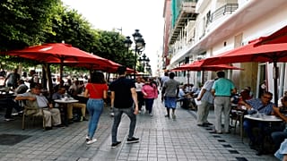 وسط العاصمة تونس / رويترز