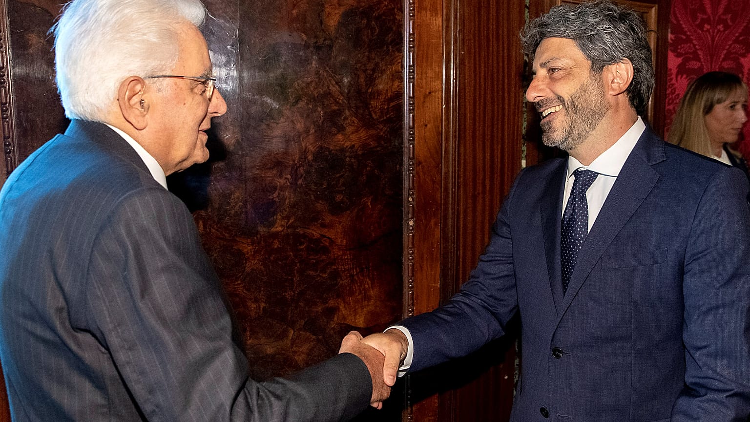 Il presidente della Repubblica con il presidente della Camera