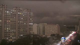 Darkness in Sao Paolo in middle of the afternoon