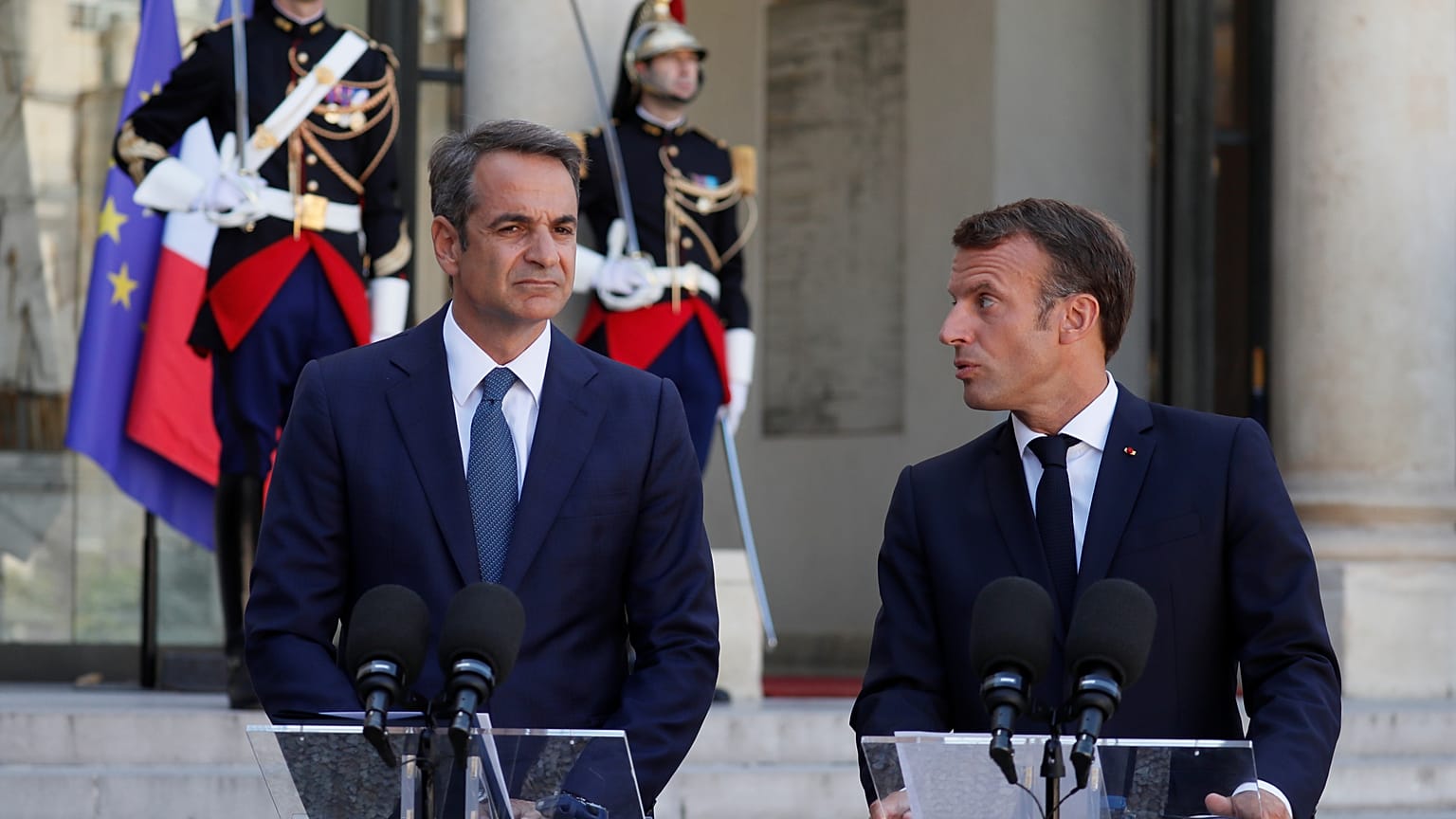 Συνέντευξη Τύπου Ε. Μακρόν - Κ. Μητσοτάκη